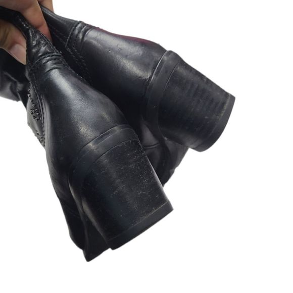 Ariat Women's Western Silver Studded Black Tall Boots Size 6.5B, fit more like 6 - Picture 7 of 12